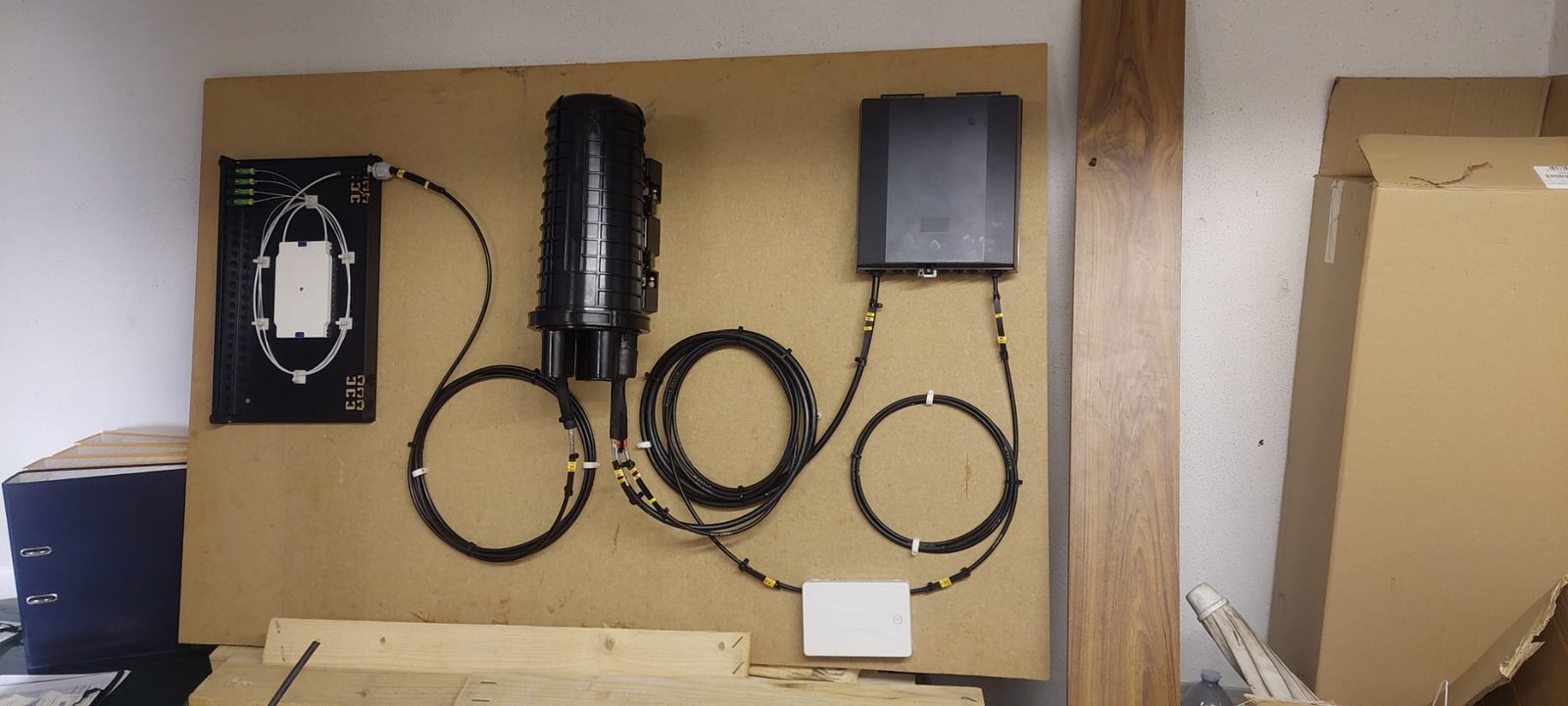 Painel de Demonstração de Fibra